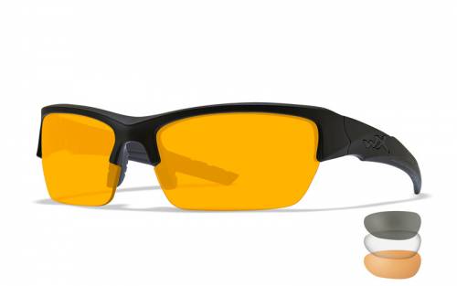 Ochelari cu protectie balistica model valor - clear/grey/light rust - rama negru mat